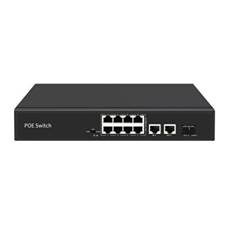 8 Port 10/100 +2 Gigabit Uplink +1 Sfp Poe Switch
