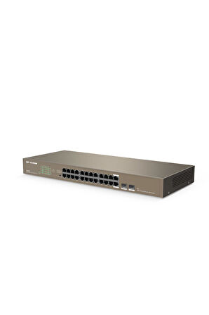 IP-COM G1024F - 24-Ports Gigabit Unmanagement Switch W 2 SFP Ports