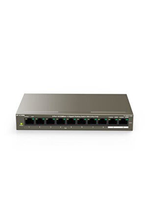Ip-Com F1110P-8-102W Unmanaged,8*10/100Mbps+2*10/100/1000Mbpsdesktop Poe Switch,Poe Pwr Bud.99W,Meta