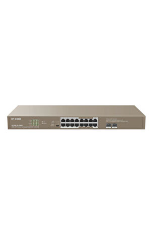 IP-COM - G1118P-16- 250W Unmanaged,16Ge Rj45 Ports Poe,2Gb Sfp Ports 16 Port Poe, 1U Rack M. Metal Case