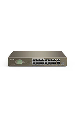 Ip-Com F1118P-16-150W - 16* Fe Ports+1 Ge+1 Sfp Unmanagement Poe+ Switch