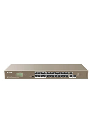 IP-COM F1126P-24-250W - 24* Fe Ports+1 Ge+1 Sfp Unmanaged Poe+ Switch