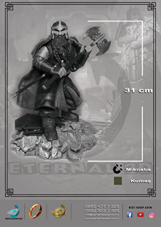 Lord Of The Rings Yüzüklerin Efendisi - Gimli Ready to Fight