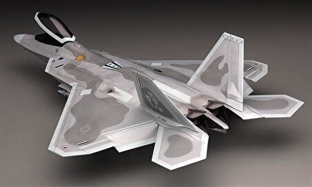 Hasegawa PT45 7245 1/48 Ölçek, F-22 Raptor, Savaş Uçağı Plastik Model Kiti