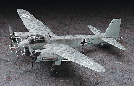 Hasegawa E32 1562 1/72 Ölçek, Junkers JU88G-6 (Gece Avcısı), Savaş Uçağı Plastik Model Kiti