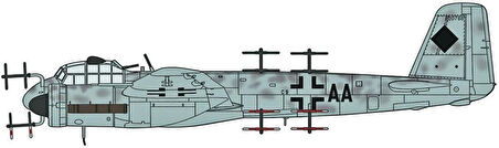 Hasegawa 1955 1/72 Ölçek, Junkers JU88G-6 Schönert (Limited Edition), Savaş Uçağı Plastik Model Kiti