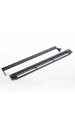 24 Port Cat6 Utp Patch Panel (Boş)