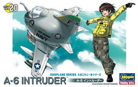 Hasegawa TH20 60130 A-6 Intruder, Savaş Uçağı (Eggplane Serisi), Plastik Model Kiti