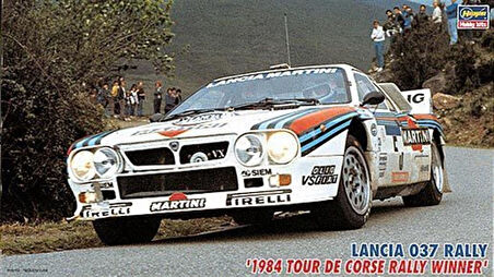 Hasegawa CR30 25030 1/24 Ölçek, Lancia 037 (1984 Tour De Corse Ralli Şampiyonu),  Yarış Aracı Plastik Model Kiti