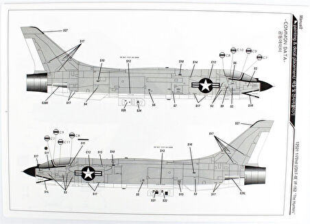 Academy 12521 1/72 Ölçek, USN F-8E VF-162 (The Hunters) Savaş Uçağı, Plastik Model kiti