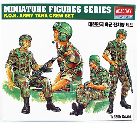 Academy 13251 1/35 Ölçek, ROK Army Tank Mürettebatı, Plastik Model kiti
