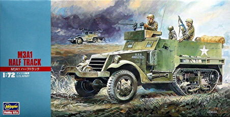 Hasegawa MT6 31106 1/72 Ölçek, M3A1 Yarı Paletli Araç, Plastik Model Kiti