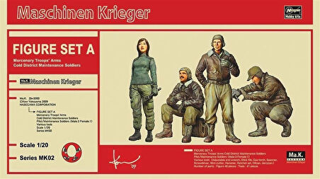 Hasegawa MK02 64002 1/20 Ölçek, MA.K. Figür Maket Seti-A, Bilim Kurgu Plastik Model Kiti