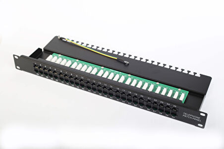 50 Port Isdn Telefon Patch Panel