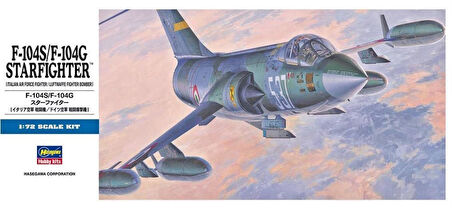 Hasegawa D17 447 1/72 Ölçek, F-104S/F-104G Starfighter, Savaş Uçağı Plastik Model Kiti