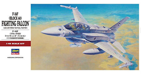 Hasegawa PT44 7244 1/48 Ölçek, F-16F (Block 60) Fighting Falcon, Savaş Uçağı Plastik Model Kiti