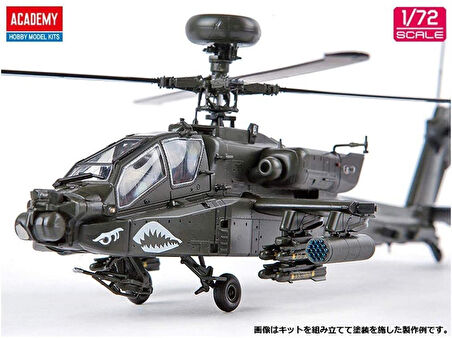 Academy 12551 1/72 Ölçek, ABD Kara Kuvettleri AH-64D Blok II Geç Dönem Helikopter, Plastik Model kiti
