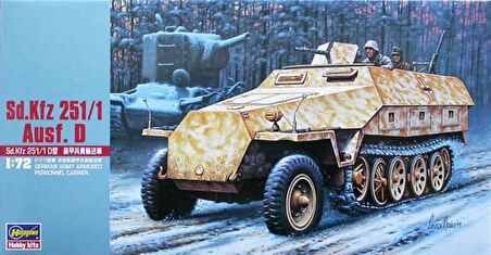 Hasegawa MT44 31144 1/72 Ölçek, Sd.Kfz 251/1 Ausf. D Personel Taşıyıcı Plastik Model Kiti