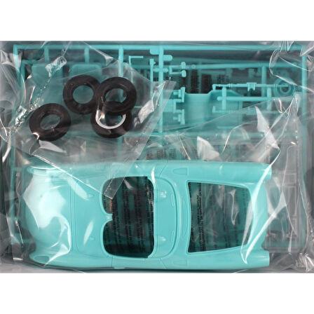 AMT 1016 1/25 Ölçek, 1957 Chevy Corvette Convertible Molded in Aqua Araba, Plastik Model kiti