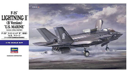 Hasegawa E46 1576 1/72 Ölçek, F-35 Lightning II  (B Versiyon) ABD Deniz Kuvvetleri, Savaş Uçağı Plastik Model Kiti