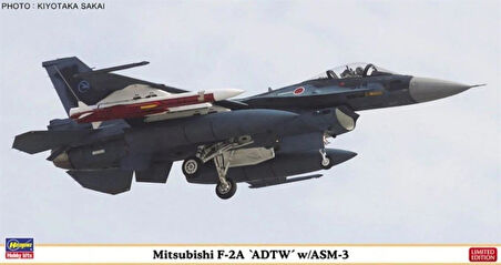 Hasegawa 7465 1/48 Ölçek, mitsubishi f-2a adtw w/ASM-3, Savaş uçağı (Limited Edition) Plastik Model Kiti