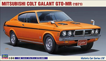 Hasegawa HC28 21128 1/24 Ölçek, Mitsubishi Colt Galant 1971 GTO-MR, Otomobil Plastik Model Kiti