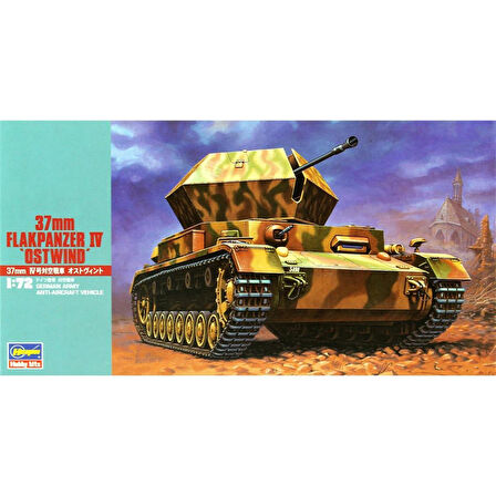 Hasegawa MT47 31147 1/72 Ölçek, 37mm Flakpanzer IV, Savaş Uçaksavar Plastik Model Kiti