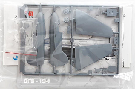 PM Model 215 1/72 Ölçek, DFS-194 Roket Motorlu Uçak, Plastik Model kiti