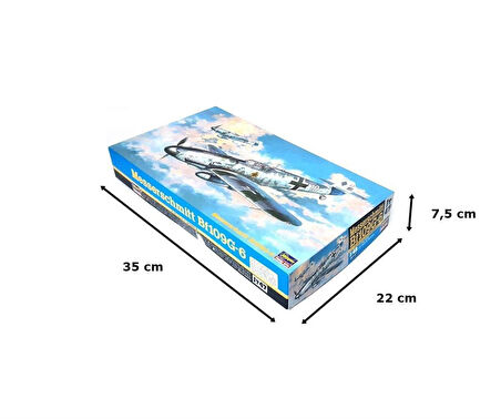 Hasegawa JT47 9147 1/48 Ölçek, Messerschmitt BF19G-6, Savaş Uçağı Plastik Model Kiti