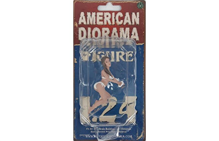 American Diorama AD76363 1/24 Ölçek, Araba Yıkayan Bikinili Kız (Jenny) Sergilemeye Hazır Plastik Figürü