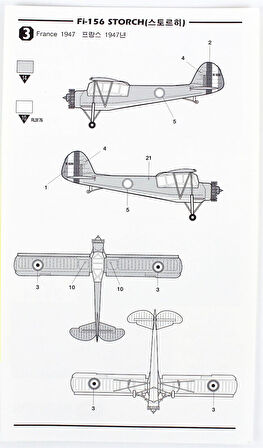 Academy 12459 1/72 Ölçek, Fieseler FI-156 Storch Savaş Uçağı, Plastik Model kiti