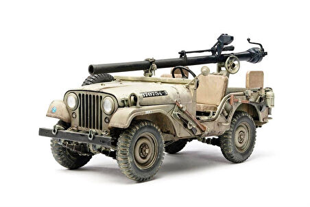 AFV Club AF35S99 1/35 Ölçek, IDF M38A1/CJ5 (2 models set) Tank Savarlı Jeep, Plastik Model kiti
