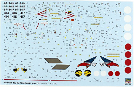 Hasegawa PT7 7207 1/48 Ölçek, F-4EJ KAI Phantom II (Super Phantom), Savaş Uçağı Plastik Model Kiti