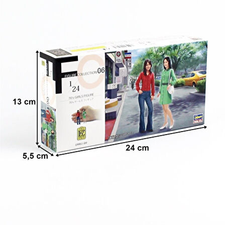 Hasegawa FC6 29106 1/24 Ölçek, 70 li Yılların Kızları, Plastik Model Kiti