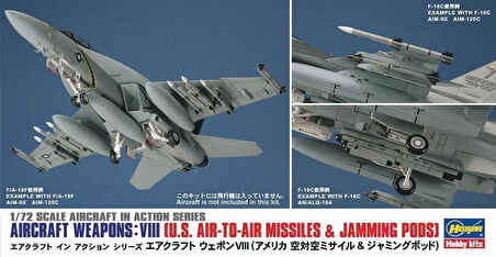 Hasegawa X72-13 35113 1/72 Ölçek, Savaş Uçağı Silahları-VIII, Plastik Model Kiti