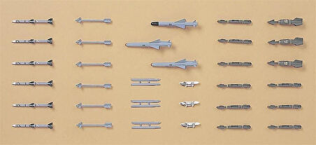 Hasegawa X72-10 35010 1/72 Ölçek, JASDF, Savaş Uçağı Silahları-I, Plastik Model Kiti