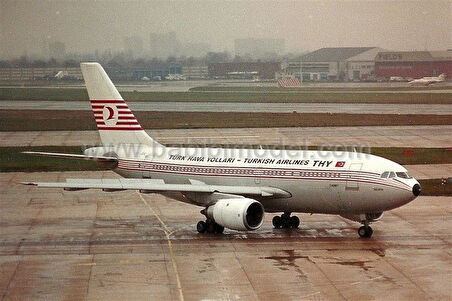 Babibi DAT01149 1/200 Ölçek, Thy, Airbus A310, Retro Şema, Dekal Çıkartma