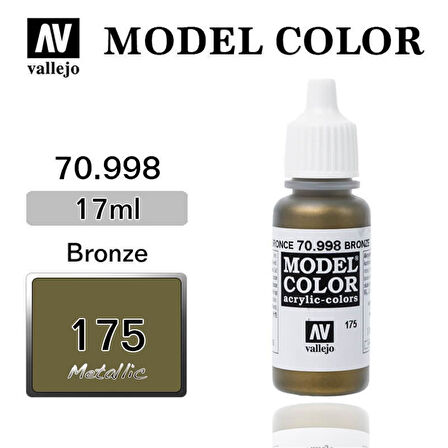 Vallejo 70998 18 ml. (175) Bronze-Metallic, Model Color Serisi Model Boyası