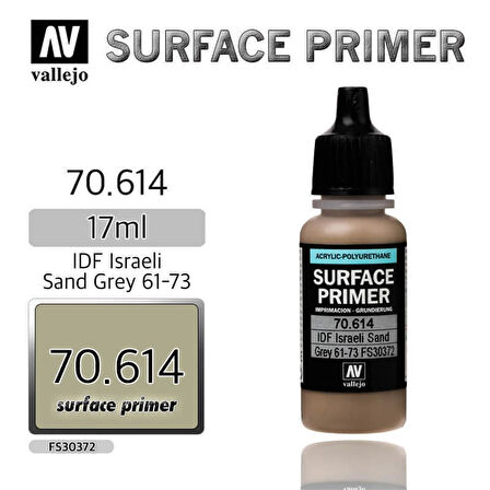 Vallejo 70614 18 ml. IDF Israeli Sand Grey 61-73, Astar Model Boyası