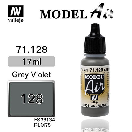 Vallejo 71128 18 ml. Grey Violet, Model Air Serisi Model Boyası
