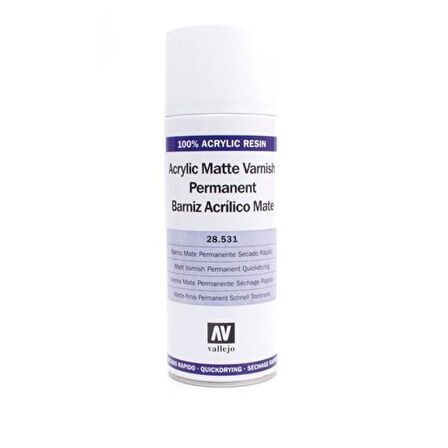 Vallejo 28531 400 ml. Mat Vernik, Sprey Model Boyası