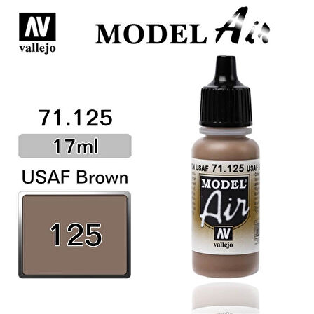 Vallejo 71125 18 ml. USAF Brown, Model Air Serisi Model Boyası