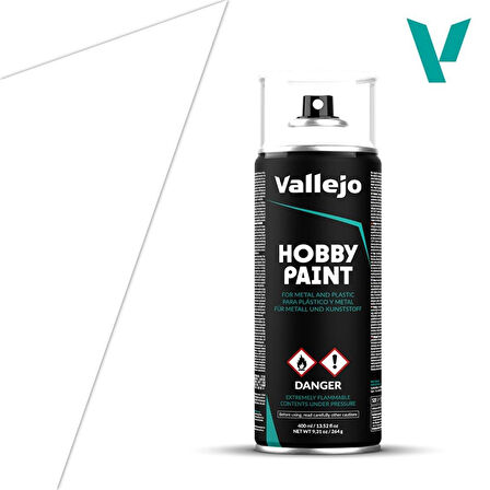 Vallejo 28010 400 ml. Beyaz Astar, Sprey Model Boyası