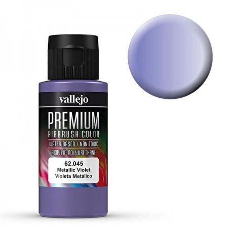 Vallejo 62045 60 ml. Metallic Violet, Pearl&Metallics, Premium RC Color Serisi Model Boyası