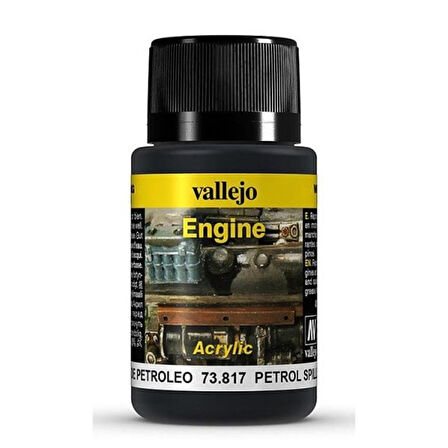 Vallejo 73817 40 ml. Akaryakıt Dökülmeleri, Motor Yüzeyi Efekti Boyası