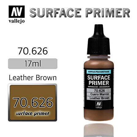 Vallejo 70626 18 ml. Leather Brown-Ga, Astar Model Boyası
