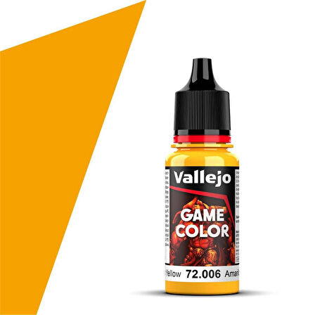 Vallejo 72006 18 ml. Sunblast Yellow, Game Color Serisi Model Boyası