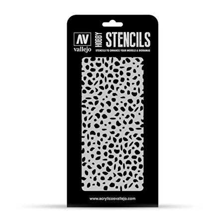 Vallejo ST-CAM002 1/32 Luftwaffe WW II Noktalı Kamuflaj Şemalı Esnek Boya Şablonu