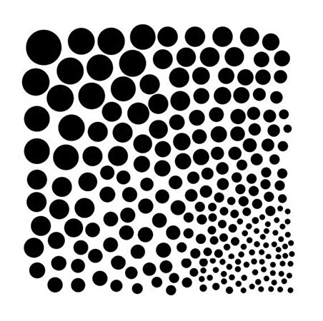 Vallejo ST-SF002 İçi Dolu Daireler Şemalı Esnek Boya Şablonu