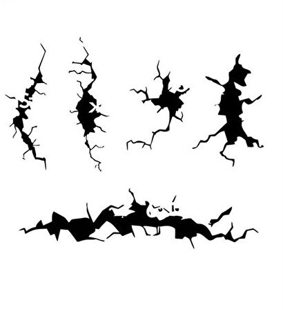 Vallejo ST-TX001 1/35 Duvar Çatlağı Desenli Esnek Boya Şablonu